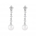 Pendientes de novia en plata y topacios con perlas (79B0103TD1) 1