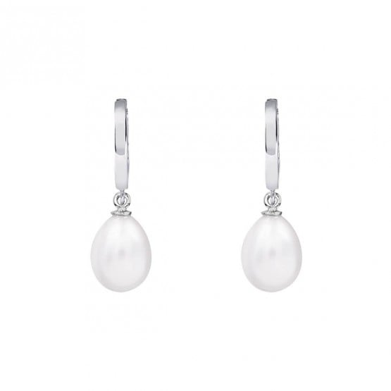 Pendientes para novia en plata y perlas (79B0300NE1) 1