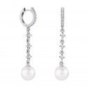 Pendientes de novia en plata y topacios con perlas (79B0403TD1) 2
