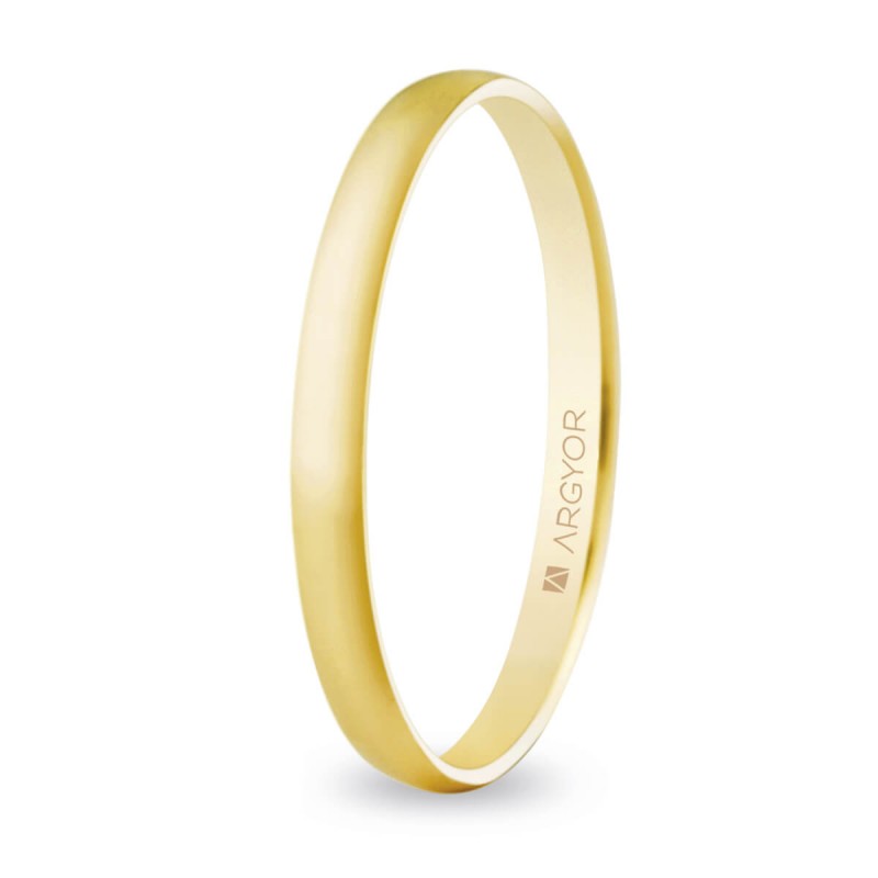 Sucio línea margen Alianza de boda oro clásica ancho 2mm 50201 | Argyor Talla 7 Metal Oro 9k