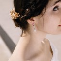 Pendientes de novia en oro blanco y perlas (79B0402TE1)