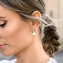 Pendientes para novia en plata y perlas (79B0100TD1) 3