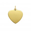 Placa de oro Corazón Lisa (213253R)