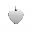 Placa corazón en plata (213253R)