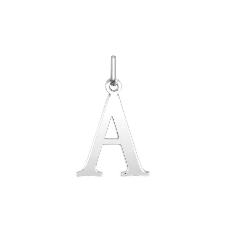 Colgante plata rodiada letras abecedario | Argyor A