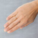 Alianza de boda oro y diamante clásica 3mm (50305D)