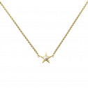 Collar de plata 925 dorada Estrella con Perla (3A8307302)