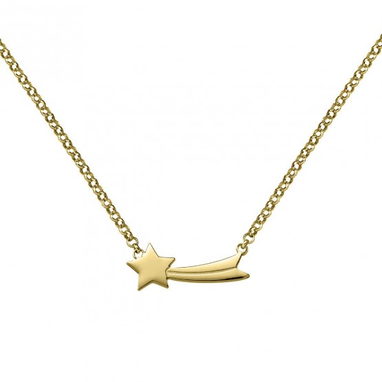 Collar de plata dorada Estrella Fugaz (3A8307312)