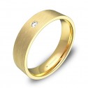 Alianza de boda 5,0mm en oro amarillo con diamante B0150S1BA