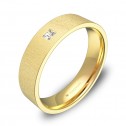Alianza de boda 5,0mm en oro rayado con diamante B0150T1PA