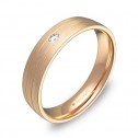 Alianza de boda con ranuras 4,5mm oro rosa con diamante C1745S1BR