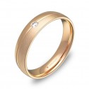 Alianza de boda 4,5mm en oro rosa combinado con diamante C1945C1BR