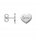 Pendientes de plata de ley 925 corazón "love" (6B8307315)