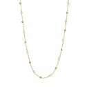 Collar oro amarillo con perlas y bolitas (046A100COL)