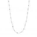 Collar oro blanco con perlas  (046B100COL)