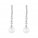 Pendientes para novia en plata y topacios con perlas (79B0502TD1) 1