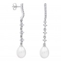 Pendientes para novia en oro blanco de18k y perlas (79B0503TE1) 2