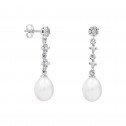 Pendientes para novia en plata y topacios con perlas (79B0602TE1) 2